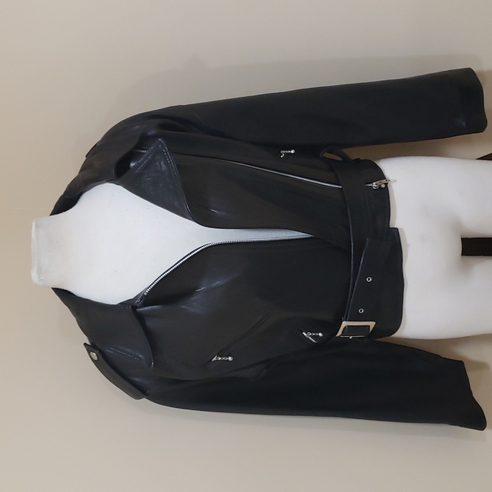 Black Leather Women's Jacket